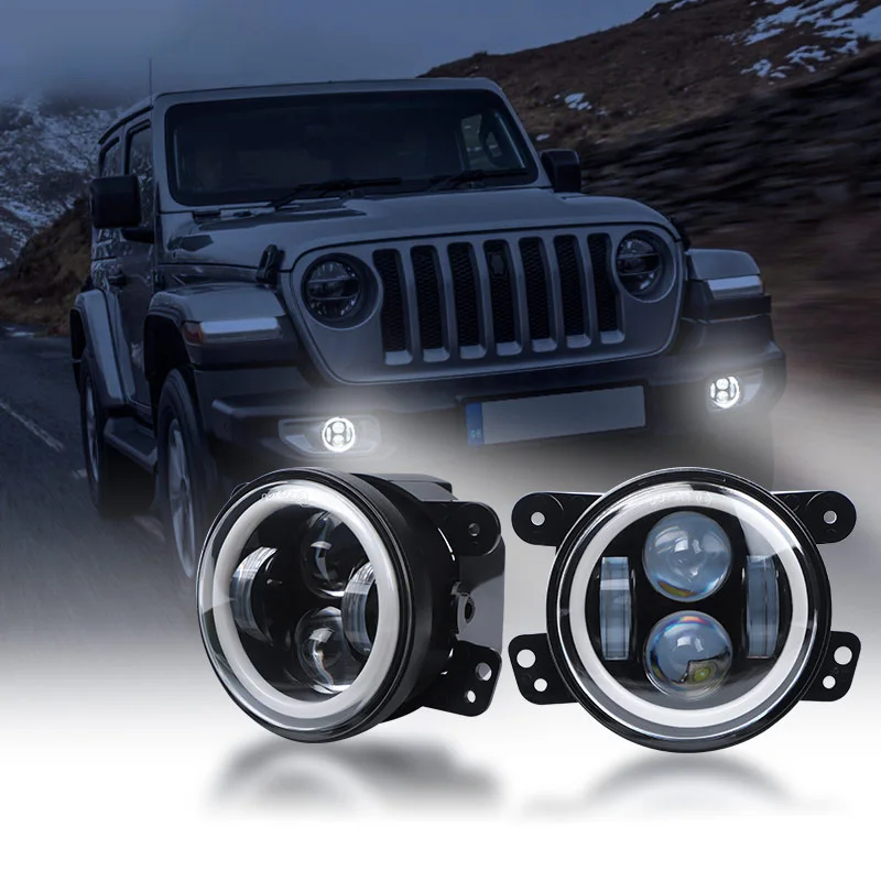 2 шт. 4 дюйма круглые светодиодные противотуманные фары светильник Bi LED Высокий