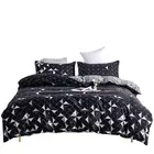 Роскошные Постельное белье простой узор пододеяльник комплект наволочек для дома