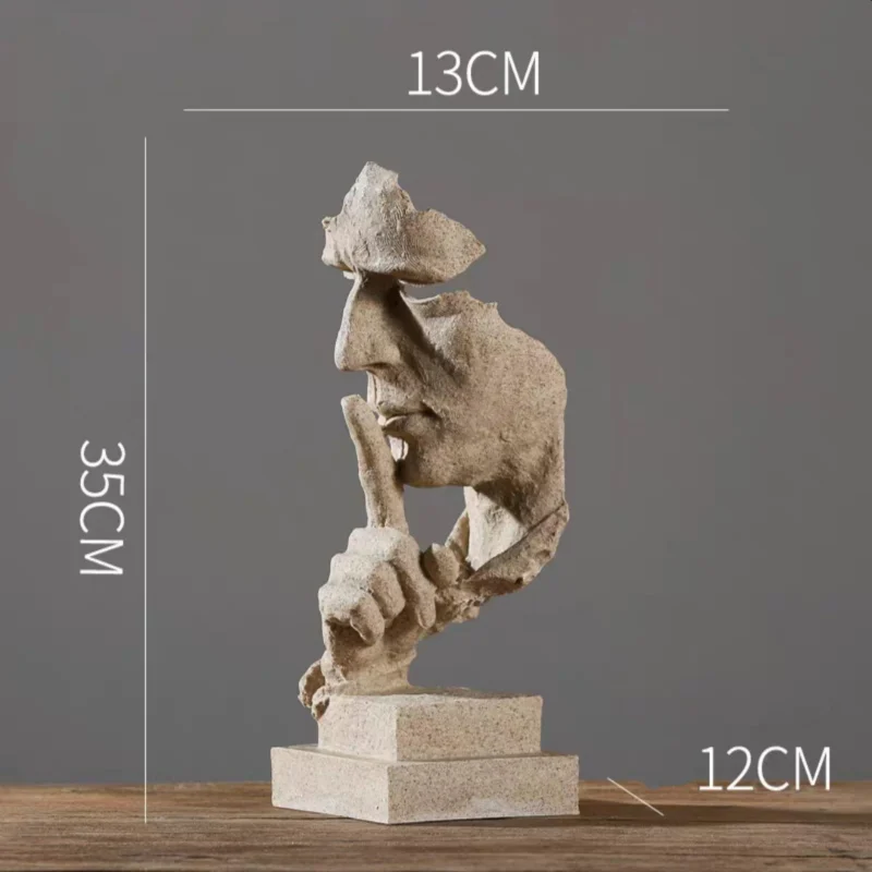 Абстрактная статуя шепота из смолы скульптура ремесла украшения для гостиной