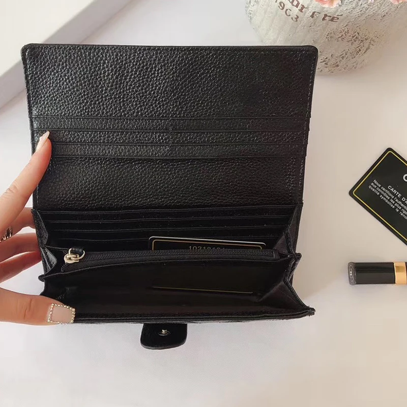 

Men Women Luxury Cardholder Genuine Leather Top Quality Designner Wallets Lady Fashion Purses Card Cash Bag