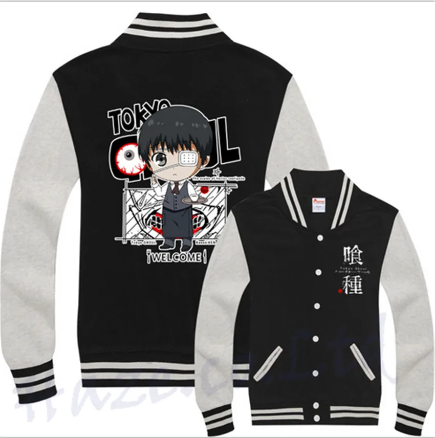 Аниме Токийский Гуль канеки Кен Косплей Костюм Хэллоуин Свитшот унисекс