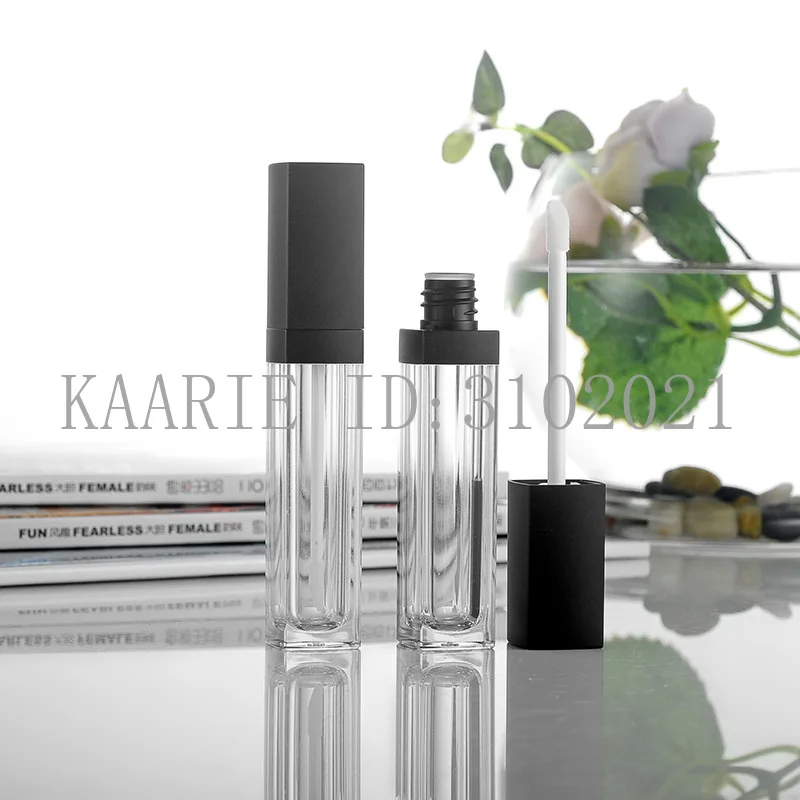 

10ML Square Clear Cosmetic Makeup Lip Gloss Tube,Empty Beauty Liquid Lipstick Refillable Container,Eyelash Serum/Lipgloss Bottle