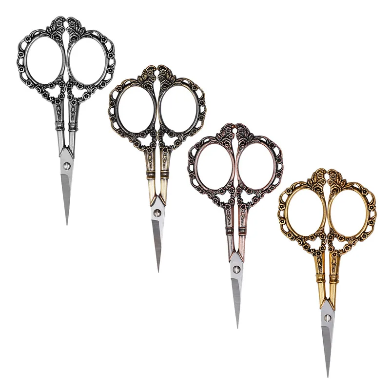 Европейские ретро классические ножницы с цветочным узором швейные для ткани |