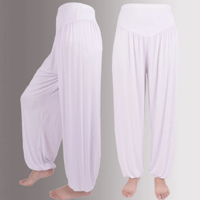 

Spring Summer New Solid Lantern Pants Female Casual Movement Pants Dance Clothing Baggy Trousers Plus Size S-3XL 16 Color