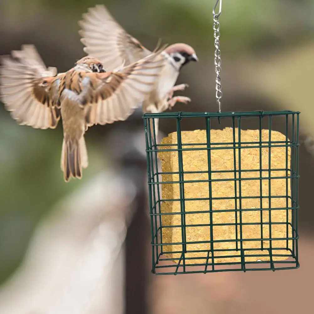 Кормушка для птиц железная проволока Квадратный Блок хлеба пирожных сует