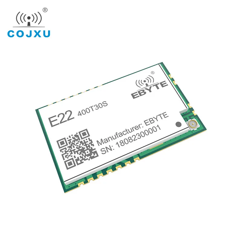 

5pcs/lot SX1268 LoRa TCXO 433MHz 30dBm E22-400T30S SMD UART Wireless Transceiver IPEX Stamp Hole Long Range Transmitter Receiver