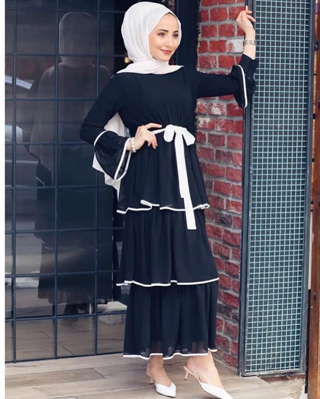 Abaya Турция исламский, Арабский мусульманский хиджаб длинное платье Caftan Дубай платья-кафтаны Tesettur Elbise Vestidos одеяние мусульмане Longue