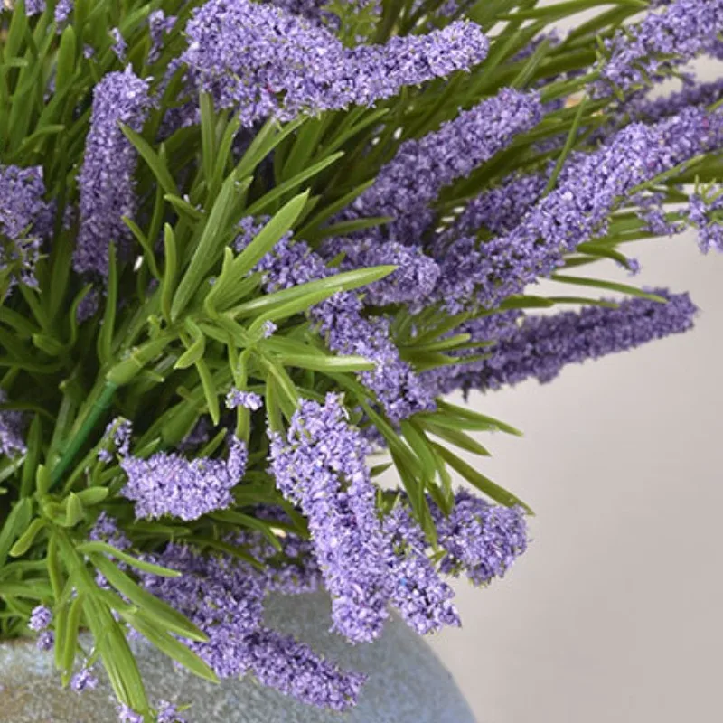 

10PCS Lavender Artificial Flowers Flower Decoration Table Core Pieces Desk Purple Bouquet Simulation Room Romantic Potted Plants