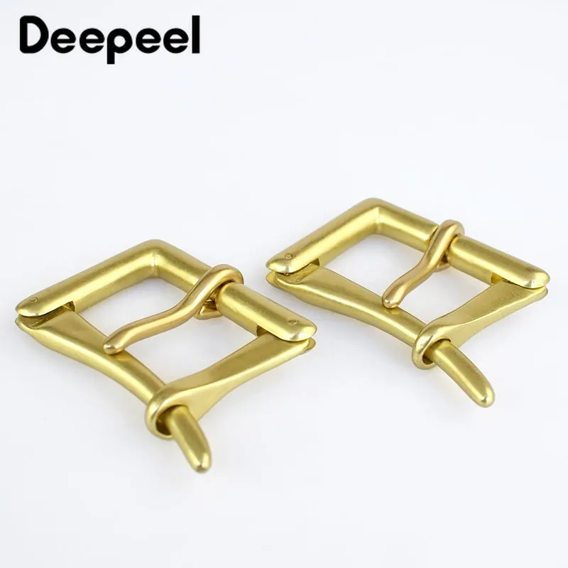 Мужская пряжка из чистой латуни Deepeel 3 9 см с головкой быстрооткрывающаяся Пряжка