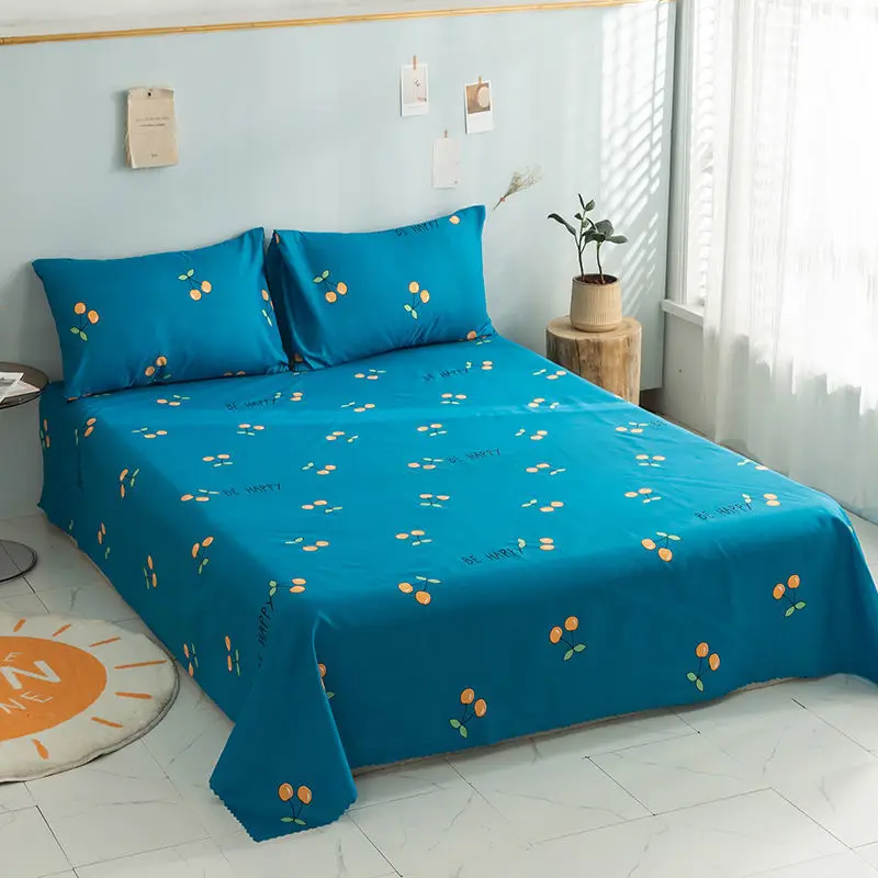 

Bed sheet 1 bedroom dormitory single student double bed 1.8m1.5m children 1.2m bed sheet pillowcase