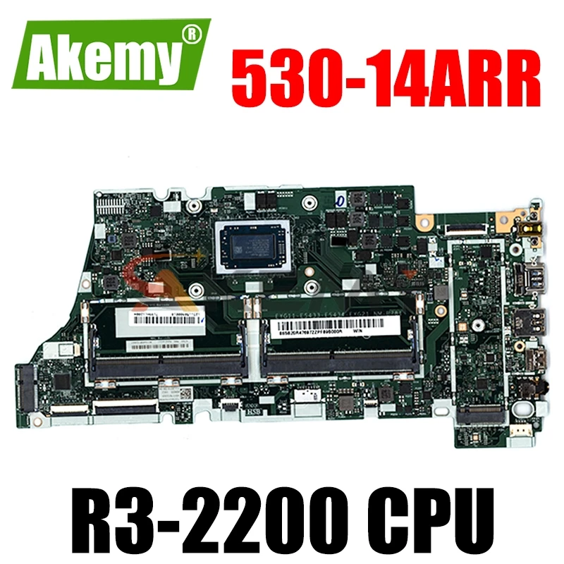 

NM-B781 For Lenovo Yoga 530-14ARR / Flex 6-14ARR Laptop motherboard With CPU R3 2200 UMA DDR4 100% Fully Tested