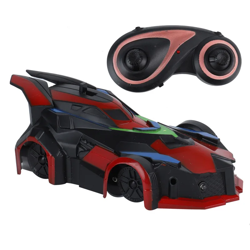 Pokich RC забирающаяся на стены машинка Детские Игрушки радиоуправляемые автомобили для детей двойной режим 360 ° вращающийся светодиодный свет головы Гравитация дезертирование трюк Гоночная машина