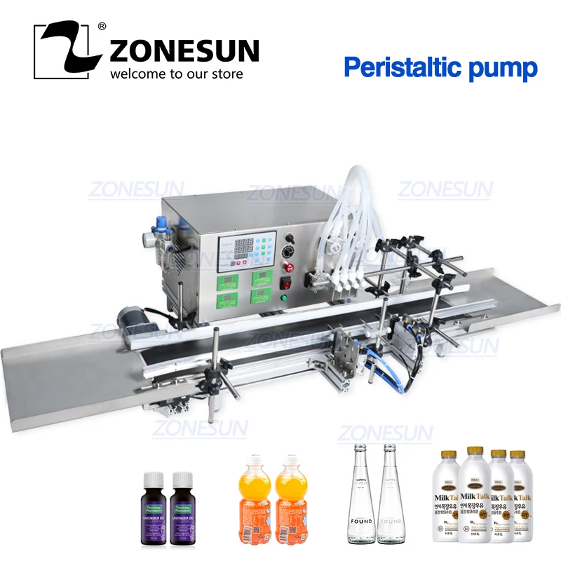 online Zonesun Desktop Automático Cnc Bomba Peristáltica Máquina De Enchimento Líquido Perfume Garrafa Embalagem água Que Faz Máquinas
