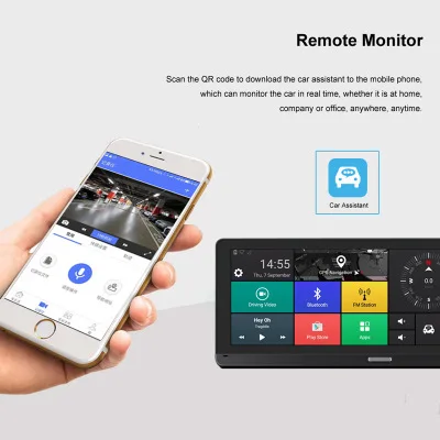 Автомобильный видеорегистратор 8 дюймов Android 5 1 Full HD 1080P сенсорный IPS GPS навигация