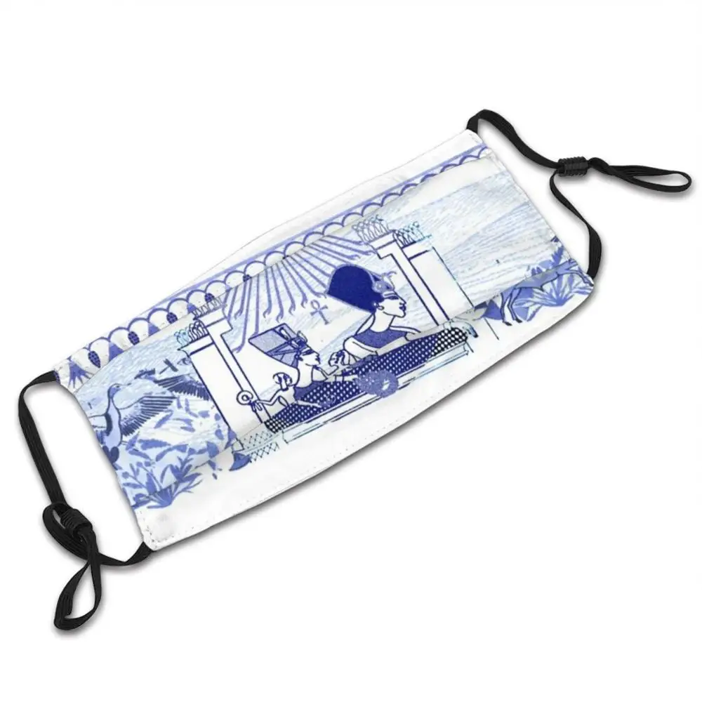 Египетский синий и белый Нефертити акхенатен (Spode Inspired) маска для взрослых детей