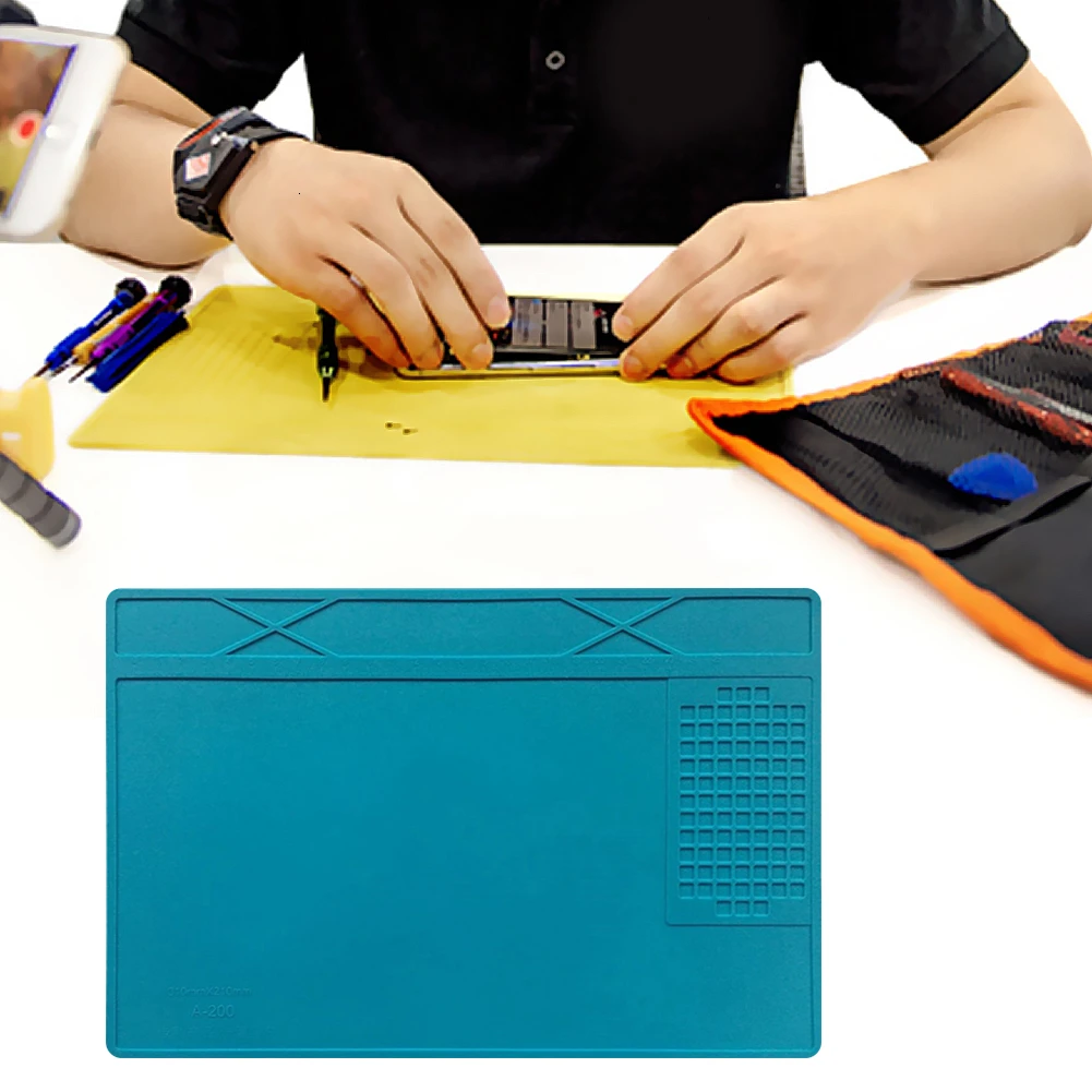 Термостойкий паяльный коврик силиконовый термопистолет изоляционный