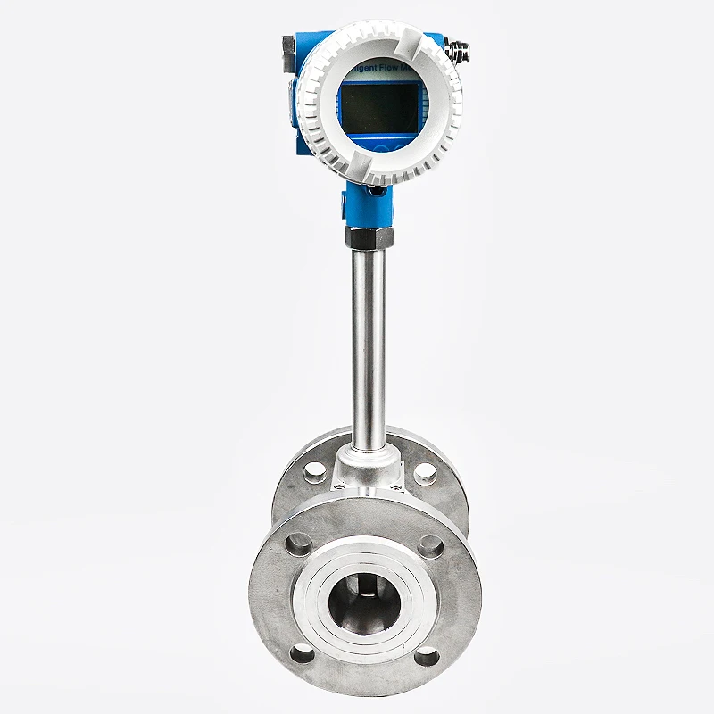 DN50 pulse gas vortex flowmeter steam compressed air liquid natural metering DC24V without display | Инструменты