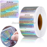 600pcsroll laser warning candle label waterproof candle jar container stickers wax melting safety label vow sticker label gold