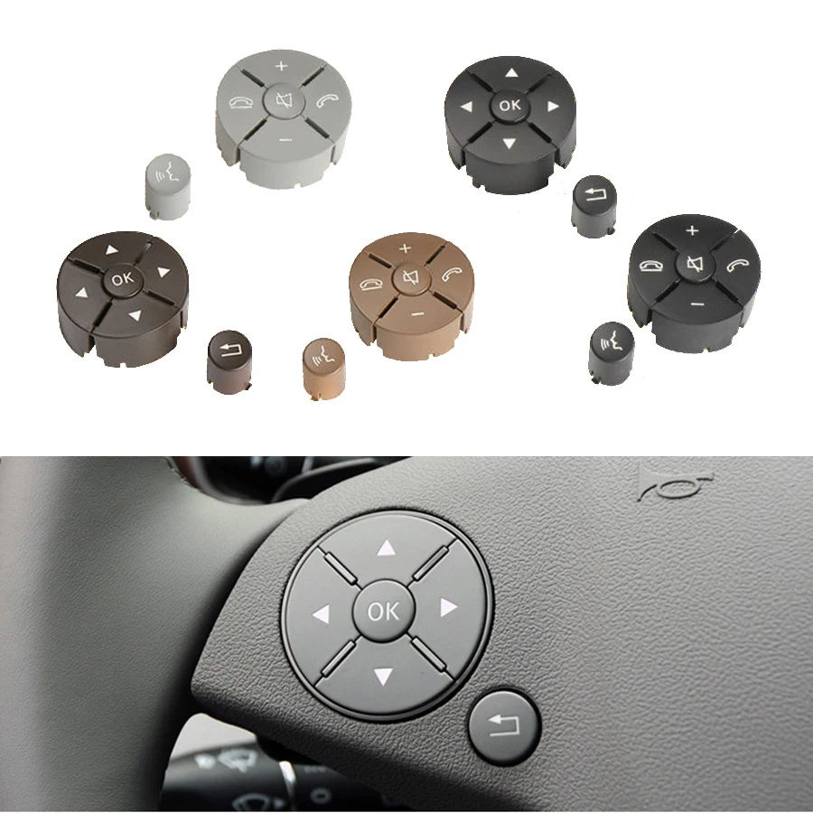 

Многофункциональная кнопка рулевого колеса для Mercedes Benz C E GLK-Class W204 C180 C260 W207 W212 X204, управление телефонным ключом 2048210451