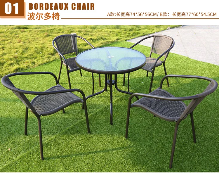 Стул для дома и улицы садовый стул отдыха кованый железный чайный магазин