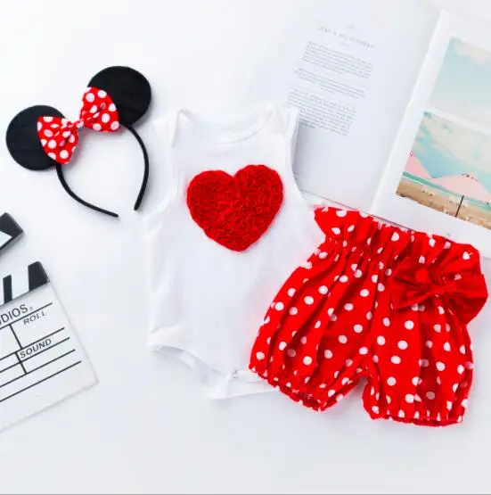 

NPK Doll dress Red/Pink Baby reborn Clothes Cute Clothing set Fits 52-60CM Reborn toddler doll with Hair Band