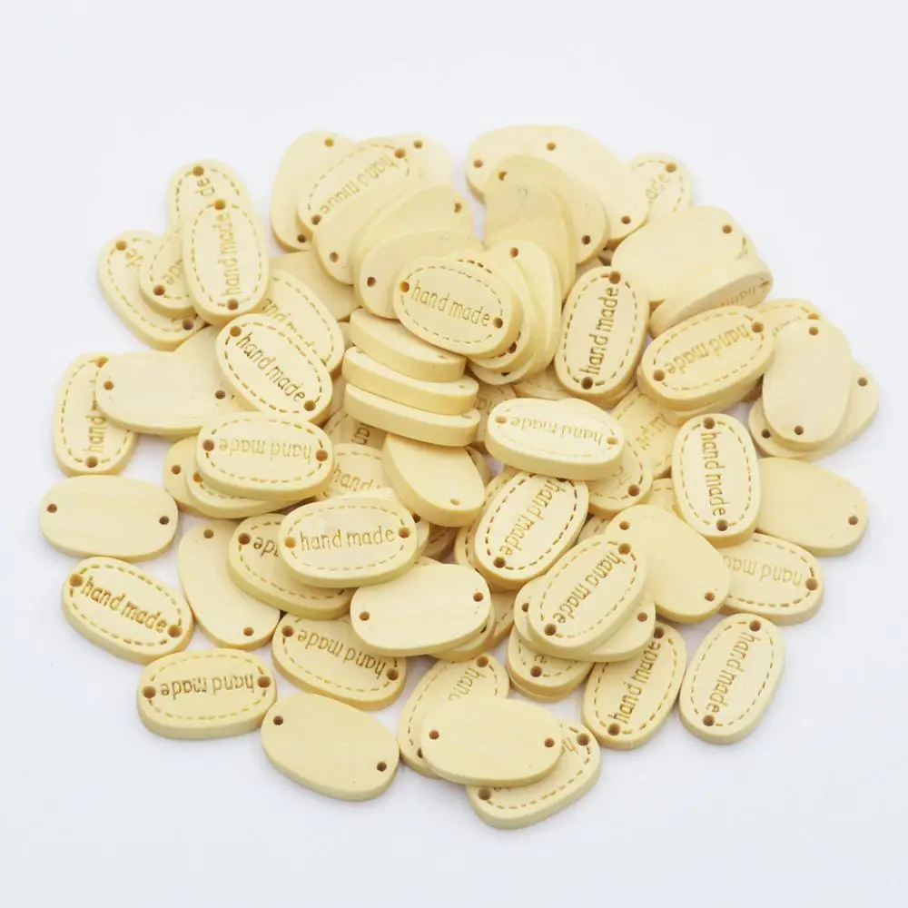 50 шт. деревянная этикетка ручной работы бирки для шитья одежды тиснение сделай