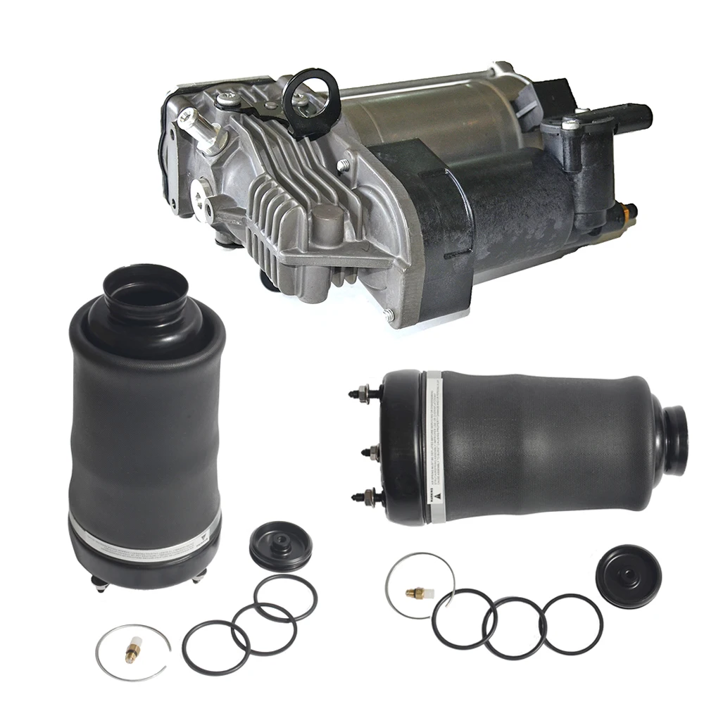 

AP02 Новый 1 * воздушный подвесной насос + 2 * Передние пневматические рессора для Mercedes-Benz ML W164, GL X164 1643200004, 1643200204, 1643200304