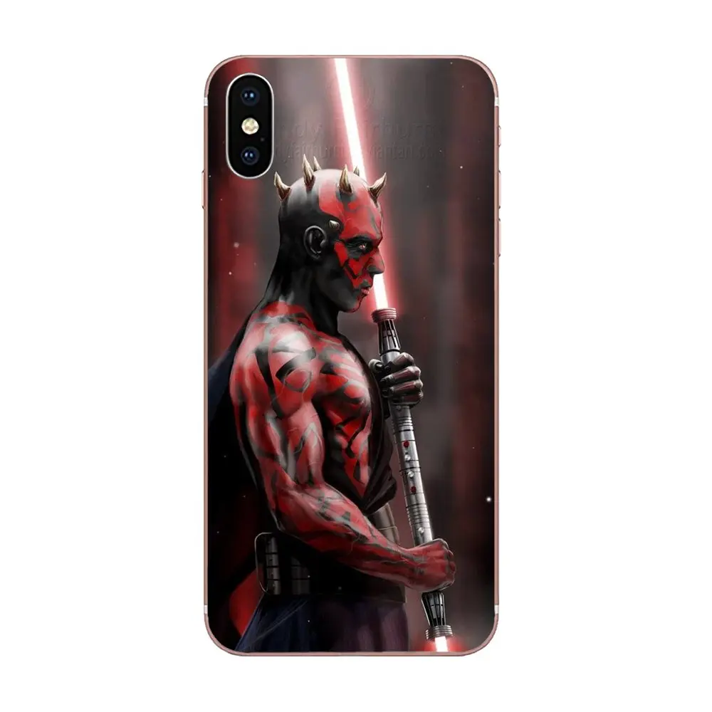 Для Samsung Galaxy A10 A20 A20E A3 A40 A5 A50 A7 J1 J3 J4 J5 J6 J7 2016 2017 2018 высокое качество Darth Maul Dark |