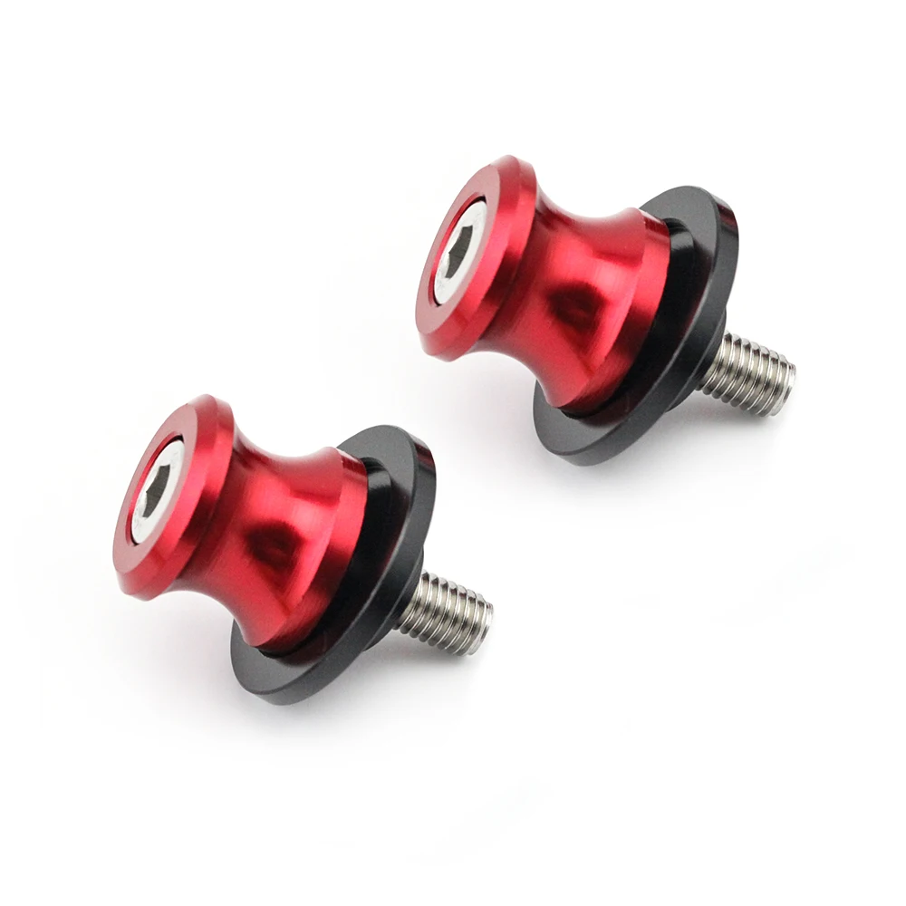 Red Поворотные ручки, катушки, Слайдеры для SUZUKI GSXR 125/150/600/750/1000 DL 650/1000 v-strom GSX-R GSXR150 GSXR125 мотоцикл стенд винт M8 - Цвет: Red