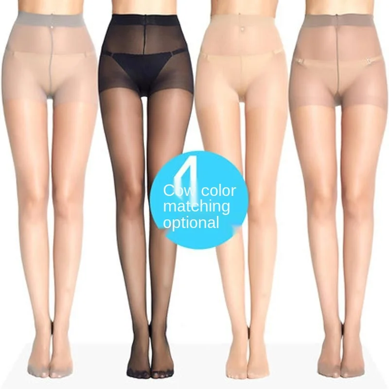 

Женские чулки, летние ультратонкие невидимые колготки для работы в деловом стиле, шелковые однотонные колготки с защитой от застежек, женск...
