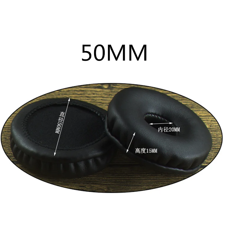 50MM Сменные мягкие амбушюры с эффектом памяти 100 мм 60 мм 80 мм 100 мм для razer для Sennheiser для Audio-Technica для DENON наушников - Цвет: 50MM