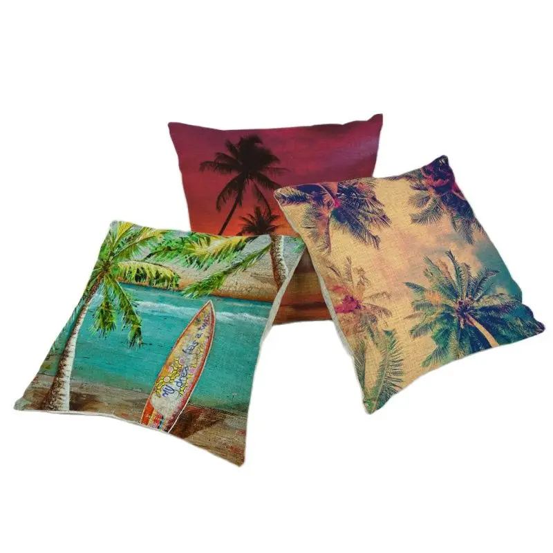 Горячая Распродажа акварельный тропический стиль кокосовое дерево морской