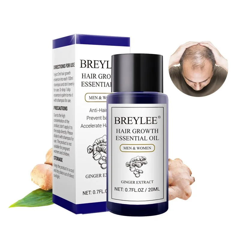 20 мл Новый экстракт имбиря эфирные масла для роста волос Быстрый мощный Уход за