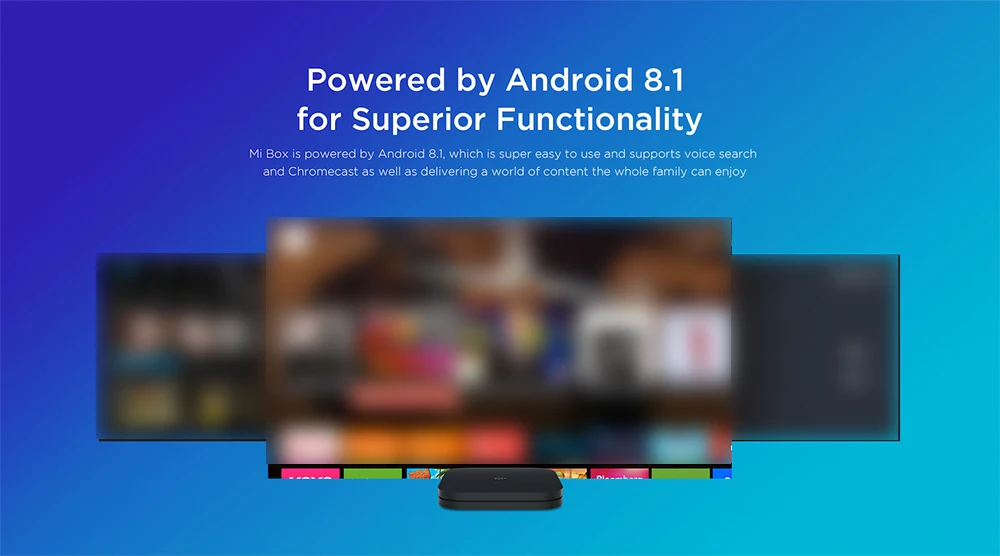 Xiaomi Mi Box S Android 8,1 tv Box 4K HDR Cortex-A53 четырехъядерный процессор 2 Гб ОЗУ 8 Гб ПЗУ 2,4 ГБ+ 5,8 Гб WiFi BT4.2 с голосовым пультом дистанционного управления