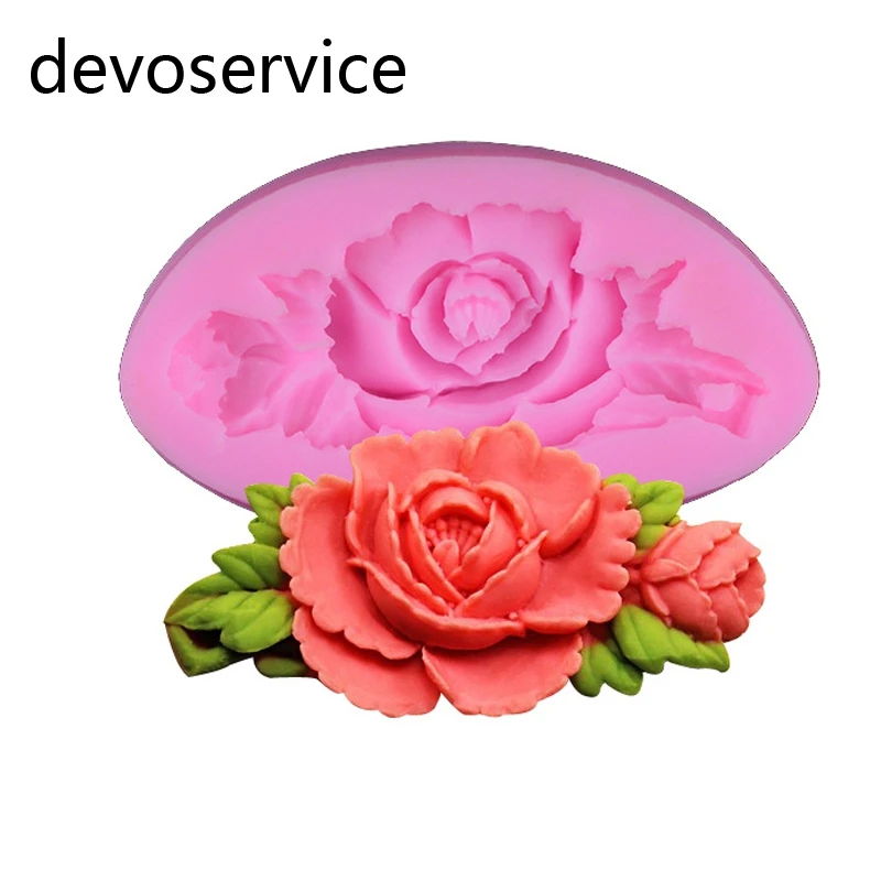 Барокко скульптурные vintage flower лист силиконовый плесень фондант торт украшение выпечки инструменты для тортов gumpaste fimo глины конфеты плесень - Цвет: s