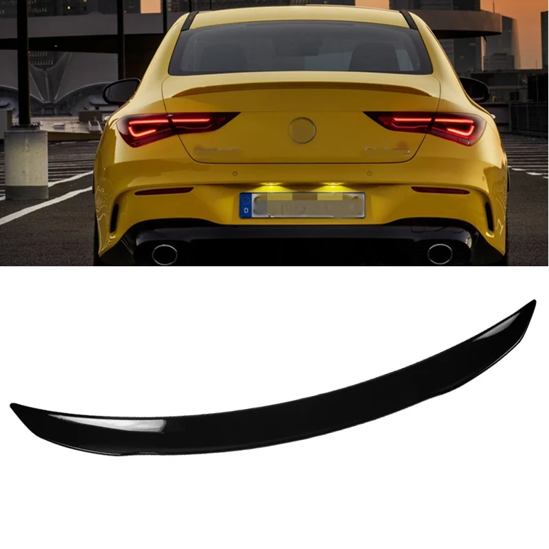 Глянцевый черный для Mercedes Benz W118 C118 CLA35 CLA180 CLA200 CLA250 CLA45 AMG Line 2019 2024 задний спойлер