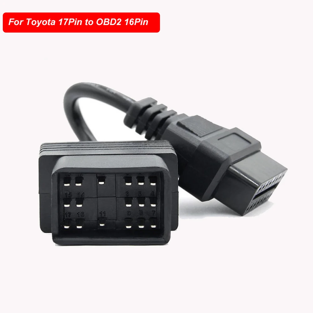 Автомобильный интерфейсный кабель OBDII адаптер 17Pin/22Pin для OBD OBD2 16Pin папа Toyota разъем