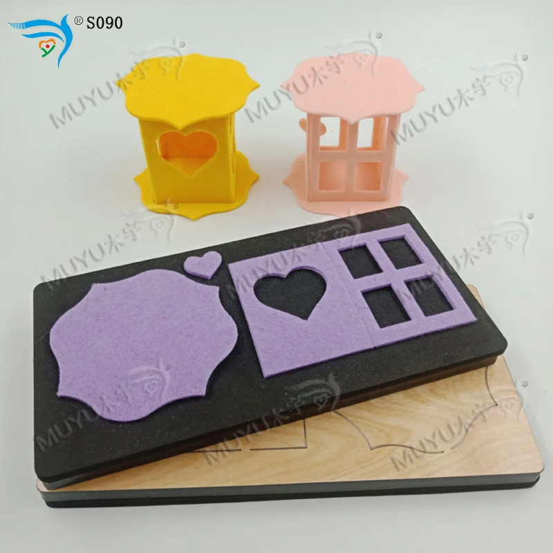 Деревянный штамп с розовым фонариком режущий инструмент форма для скрапбукинга