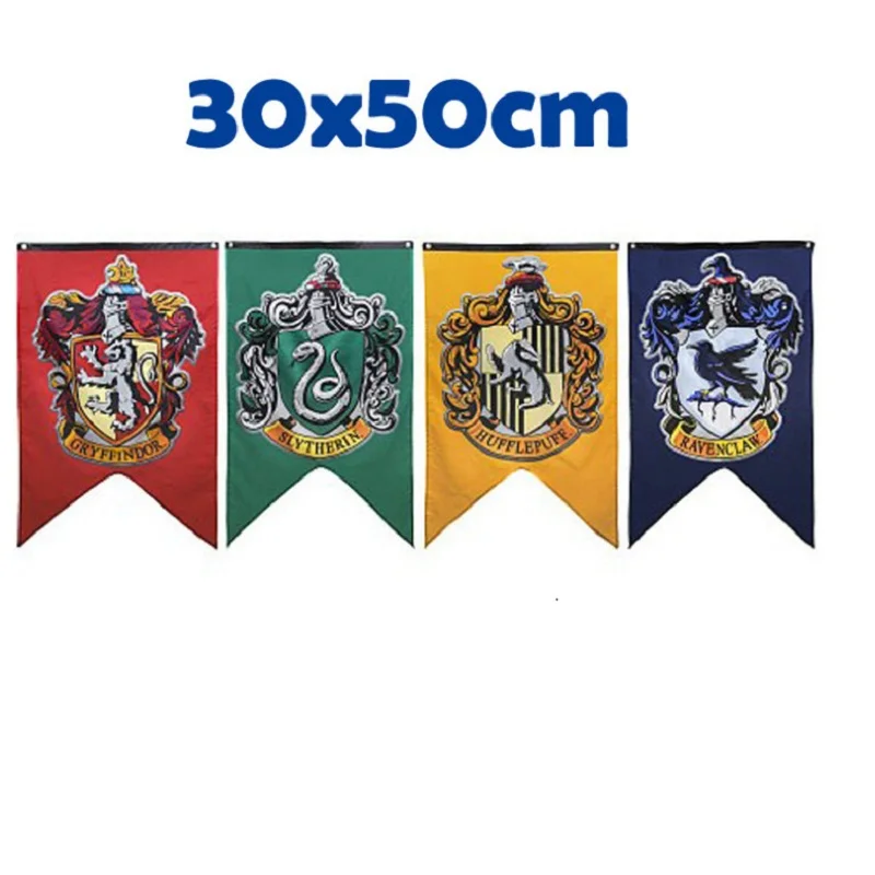 30*50 см Харрис школе магии баннер, флаг вечерние украшения Гарри Поттера подвесная картина, двигающиеся игрушки, подарок для детей