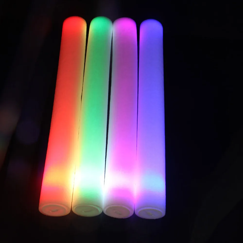 

1pcs Glow Toys Light Up Foam Sticks Glow Party Fidget Toy Antistress Led Flashings Vocal Concert Reuseable Toy For Children