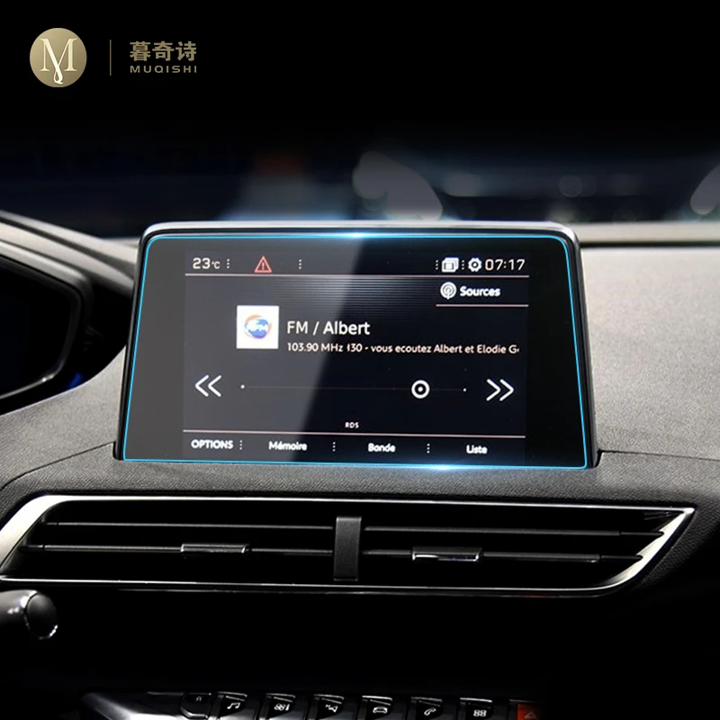 

For Peugeot 3008 4008 2016-2020 Car GPS navigation film LCD screen Tempered glass protective film Anti-scratch Film Accessories