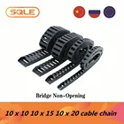 R18 10x10 10x15 10x20 Кабельные цепи мостового типа, неоткрывающийся пластиковый буксирный провод L 1 м для маршрутизатора с ЧПУ
