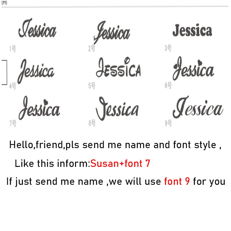 

normal custom necklace with 9chain can be choose 9 font
