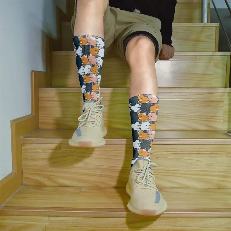 Носки женские хлопковые с рисовыми шариками милые носки в стиле Харадзюку