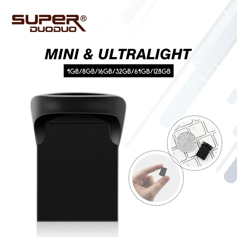 Новое поступление Супер Мини крошечный флэш память usb флешки 4GB/8GB/16GB/32GB/64GB USB