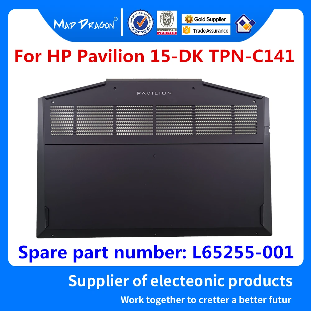 

Laptop NEW original Bottom Base Bottom Cover Assembly For HP Pavilion 15-DK 15-dk0134TX TPN-C141 L65255-001 AP2K8000410