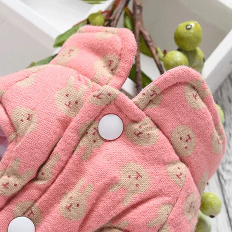

Winter Pet Dog Clothes Warm Vest Coat Small Dog Cute Printed Clothes for Winter Double-Sided Wear Jacket Pet Supplies