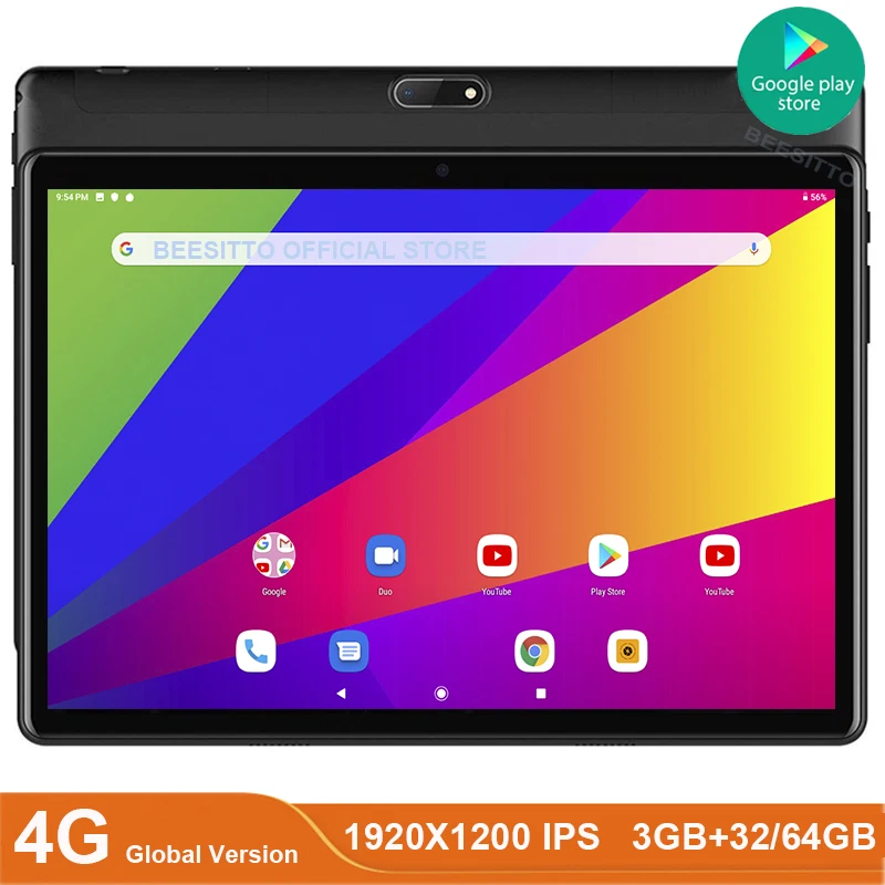 

Global Version Dual Sim 4G Network 10 inch tablet Octa Core 3GB RAM 32/64GB ROM 5G wifi Android 9.0 OS 1920x1200 IPS FHD Screen