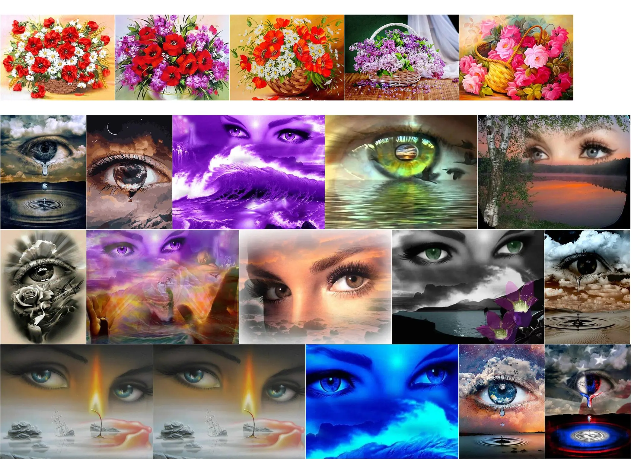 

Женский комплект для вышивки крестиком, 18 карат, 14 карат