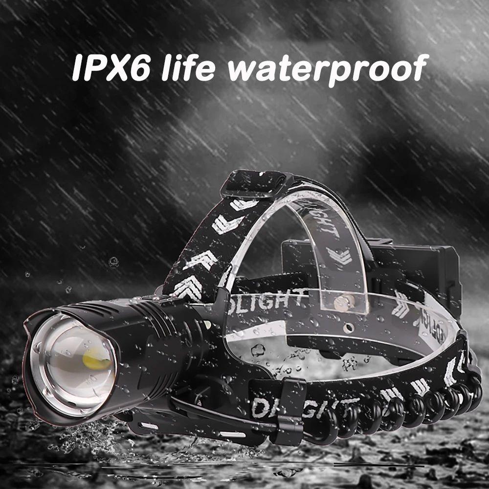 Налобный фонарь Super XHP90.2 светодиодный налобный высокой мощности XHP90 XHP50